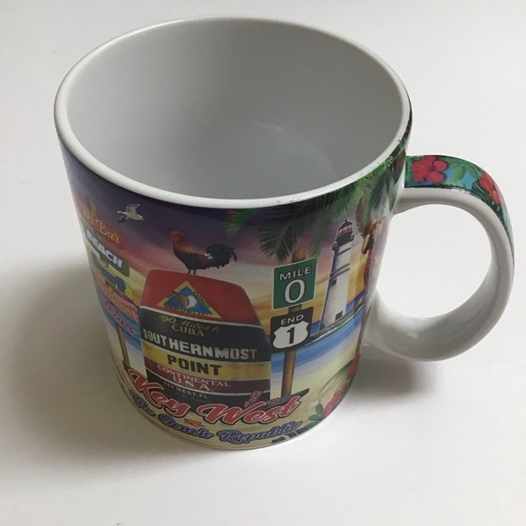Key West Florida Coffee Mug Southernmost Point Wraparound Graphic Souvenir NEW - Picture 13 of 15